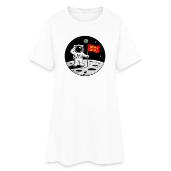 Astronaute Normand Fierté Normandie Humour Spatial - Robe T-shirt Femme - blanc - Devant