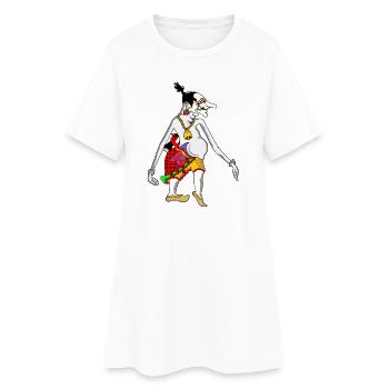 Grotesque Goblin Dancer Tee - Women’s T-Shirt Dress - white - Front
