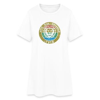 50e anniversaire Sauvage, libre et indompté depuis 01/1976 - Robe T-shirt Femme - blanc - Devant
