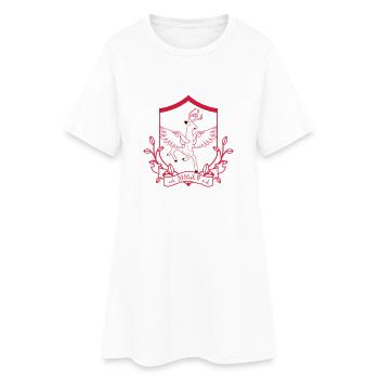 Cerf ailé – noble forêt héraldique animale - Robe T-shirt Femme - blanc - Devant