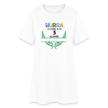 HOURRA ich komme in die 5. Classe - Espace de noms - Robe T-shirt Femme - blanc - Devant