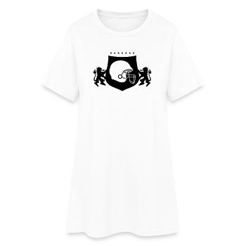 Football Logo Wappen - Frauen T-Shirt-Kleid - Weiß - Vorne