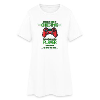 Joueur de Noël - Robe T-shirt Femme - blanc - Devant
