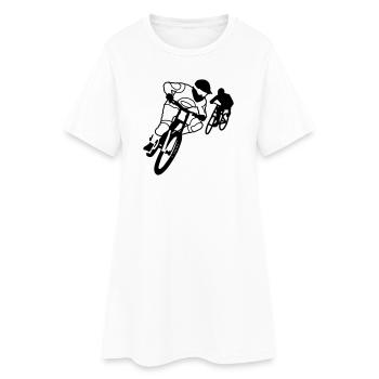 Croix - Robe T-shirt Femme - blanc - Devant
