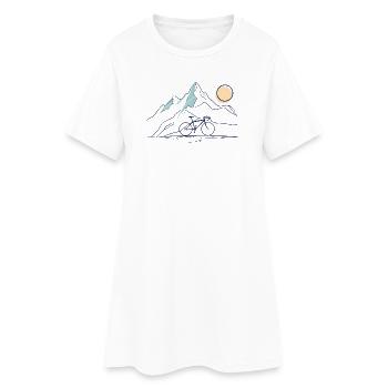 Mountain Ride - Women’s T-Shirt Dress - white - Front