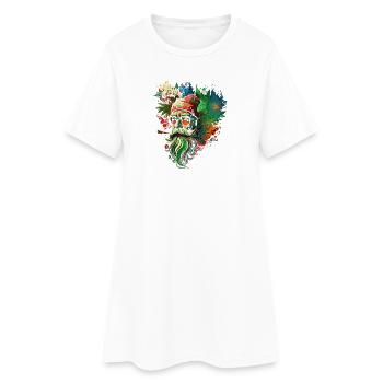 Psychedelic Santa Kaleidoscope - Robe T-shirt Femme - blanc - Devant