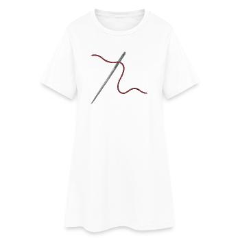 Needle and Thread Ornament - Women’s T-Shirt Dress - white - Front