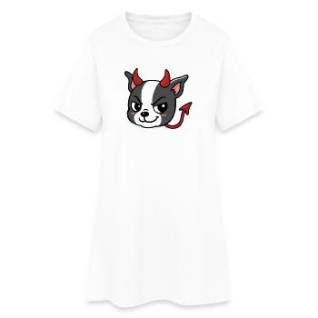 Boston - Devil - Women’s T-Shirt Dress - white - Front