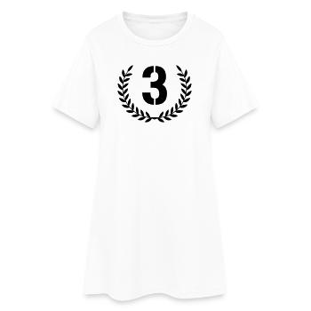 3 Wreath - Women’s T-Shirt Dress - white - Front