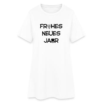 Bonne année 2026 Réveillon du Nouvel An Bonheur - Robe T-shirt Femme - blanc - Devant