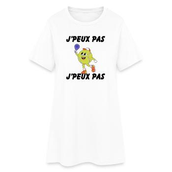 Je peux pas j ai padel cadeau - Robe T-shirt Femme - blanc - Devant