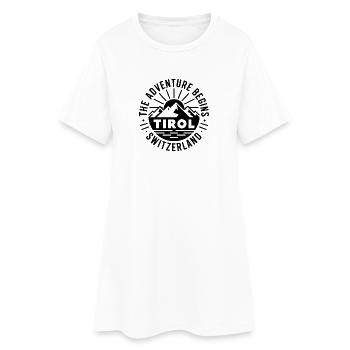 Tyrol - Conception de souvenirs - Robe T-shirt Femme - blanc - Devant