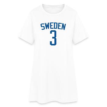 Sweden 3 – Sport design - Women’s T-Shirt Dress - white - Front