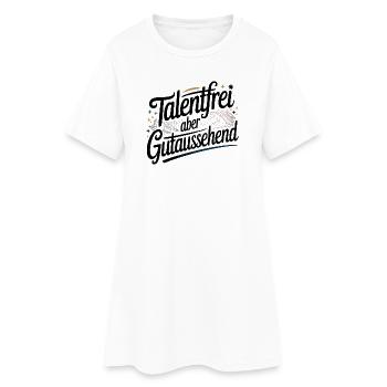 Expression drôle sans talent mais belle pour - Robe T-shirt Femme - blanc - Devant
