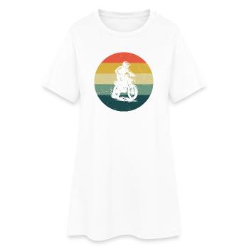 Message clair du motocross - Robe T-shirt Femme - blanc - Devant