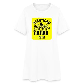 Enterrement de vie de garçon de l’équipe des mariés - Robe T-shirt Femme - blanc - Devant