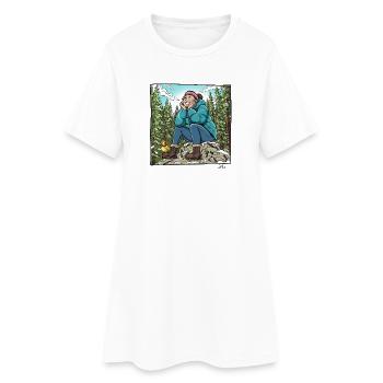 Me_In_Winter - Robe T-shirt Femme - blanc - Devant