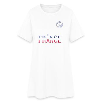 Paris City Style – Urbanisme minimaliste - Robe T-shirt Femme - blanc - Devant