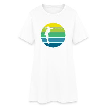 tennis - Robe T-shirt Femme - blanc - Devant