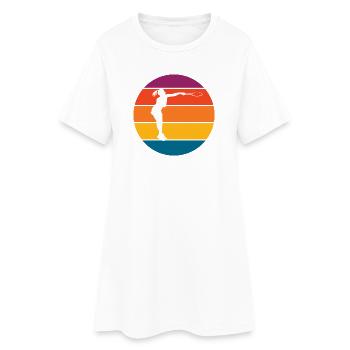 tennis - Robe T-shirt Femme - blanc - Devant