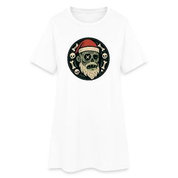 Zombie Santa - Women’s T-Shirt Dress - white - Front