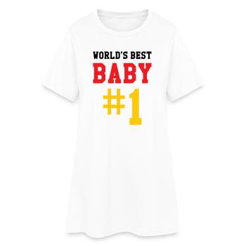 Meilleur bébé - Naissance - Enfant - Robe T-shirt Femme - blanc - Devant