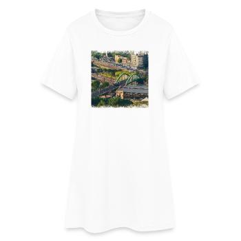 Belo Horizonte, ville brésilienne - Robe T-shirt Femme - blanc - Devant