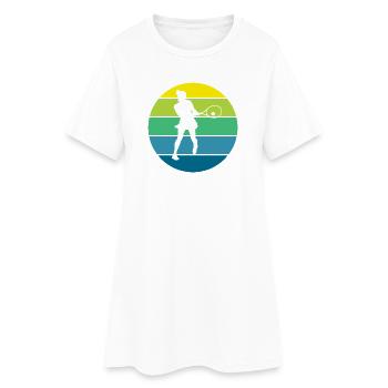 Tennis - Frauen T-Shirt-Kleid - Weiß - Vorne