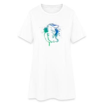 Conception compacte du motocross - Robe T-shirt Femme - blanc - Devant