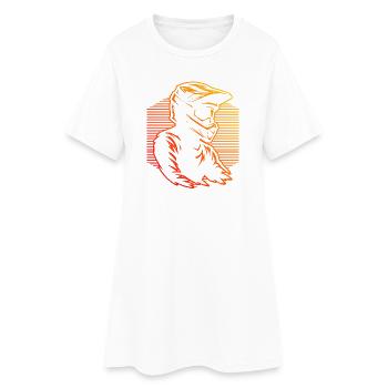 Motif motocross avec valeur de reconnaissance - Robe T-shirt Femme - blanc - Devant