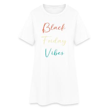 Virée shopping du Black Friday - Robe T-shirt Femme - blanc - Devant