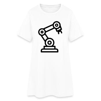 bras robotique - Robe T-shirt Femme - blanc - Devant