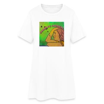 Goodbye sadness - Women’s T-Shirt Dress - white - Front