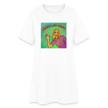 Goodbye idiots - Women’s T-Shirt Dress - white - Front