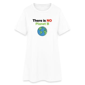 There Is No Planet B – Act Now, Umwelt, Demo - Frauen T-Shirt-Kleid - Weiß - Vorne