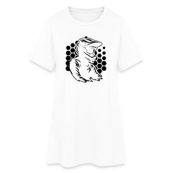 Motif amusant de motocross - Robe T-shirt Femme - blanc - Devant