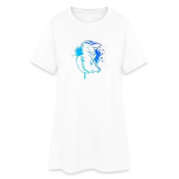 J’adore le motif cool du motocross - Robe T-shirt Femme - blanc - Devant