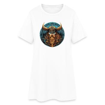 Viking Krieger Runenkreis - Frauen T-Shirt-Kleid - Weiß - Vorne