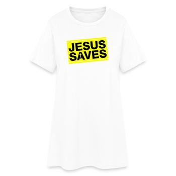 Jésus sauve Christian en disant - Robe T-shirt Femme - blanc - Devant