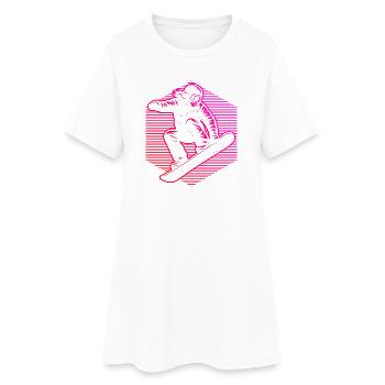 Snowboard parfait pour tous les snowboards - Robe T-shirt Femme - blanc - Devant