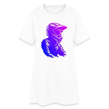 Cleanes Motocross Artwork für Motocross - Frauen T-Shirt-Kleid - Weiß - Vorne