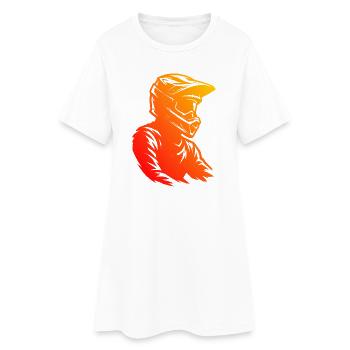 Œuvres modernes de motocross - Robe T-shirt Femme - blanc - Devant
