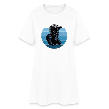 Cleanes Motocross Artwork für Motocross - Frauen T-Shirt-Kleid - Weiß - Vorne