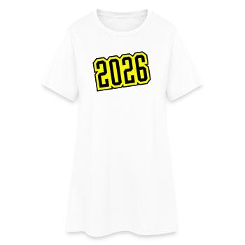 2026 - Robe T-shirt Femme - blanc - Devant