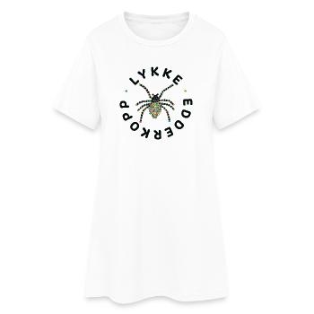 Lucky Spider - Women’s T-Shirt Dress - white - Front