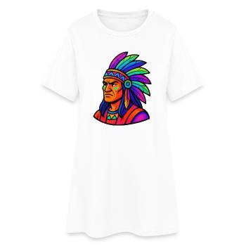 Chef des bandes dessinées indiennes - Robe T-shirt Femme - blanc - Devant