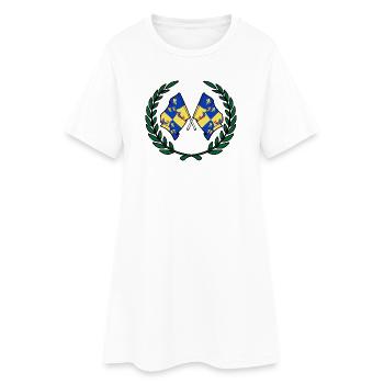 Couronne de laurier du Dauphiné - Robe T-shirt Femme - blanc - Devant