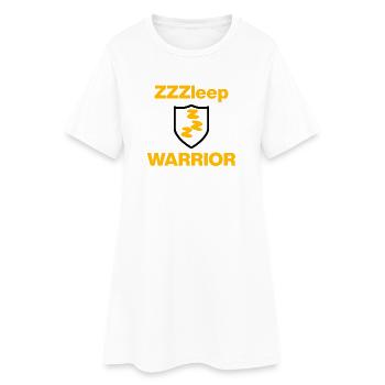 1a Guerrier du sommeil ZZZleep, défenseur d'un bon sommeil - Robe T-shirt Femme - blanc - Devant