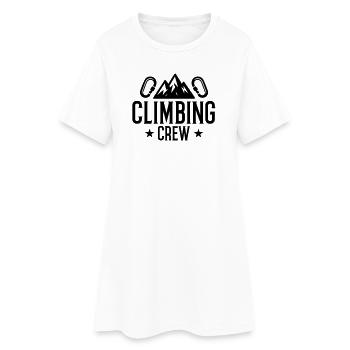 Escalade Crew Mountain Carabiner - Robe T-shirt Femme - blanc - Devant
