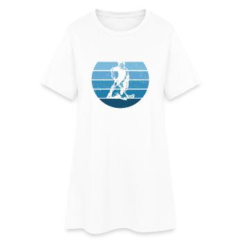 Un design intemporel de floorball simple - Robe T-shirt Femme - blanc - Devant